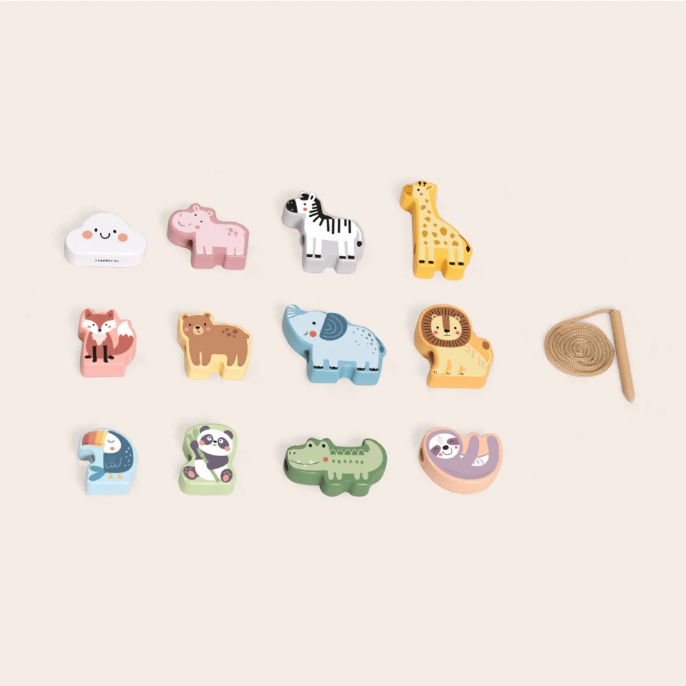 TookyToy - Fine Motor Lacing Animals Set - Image 7