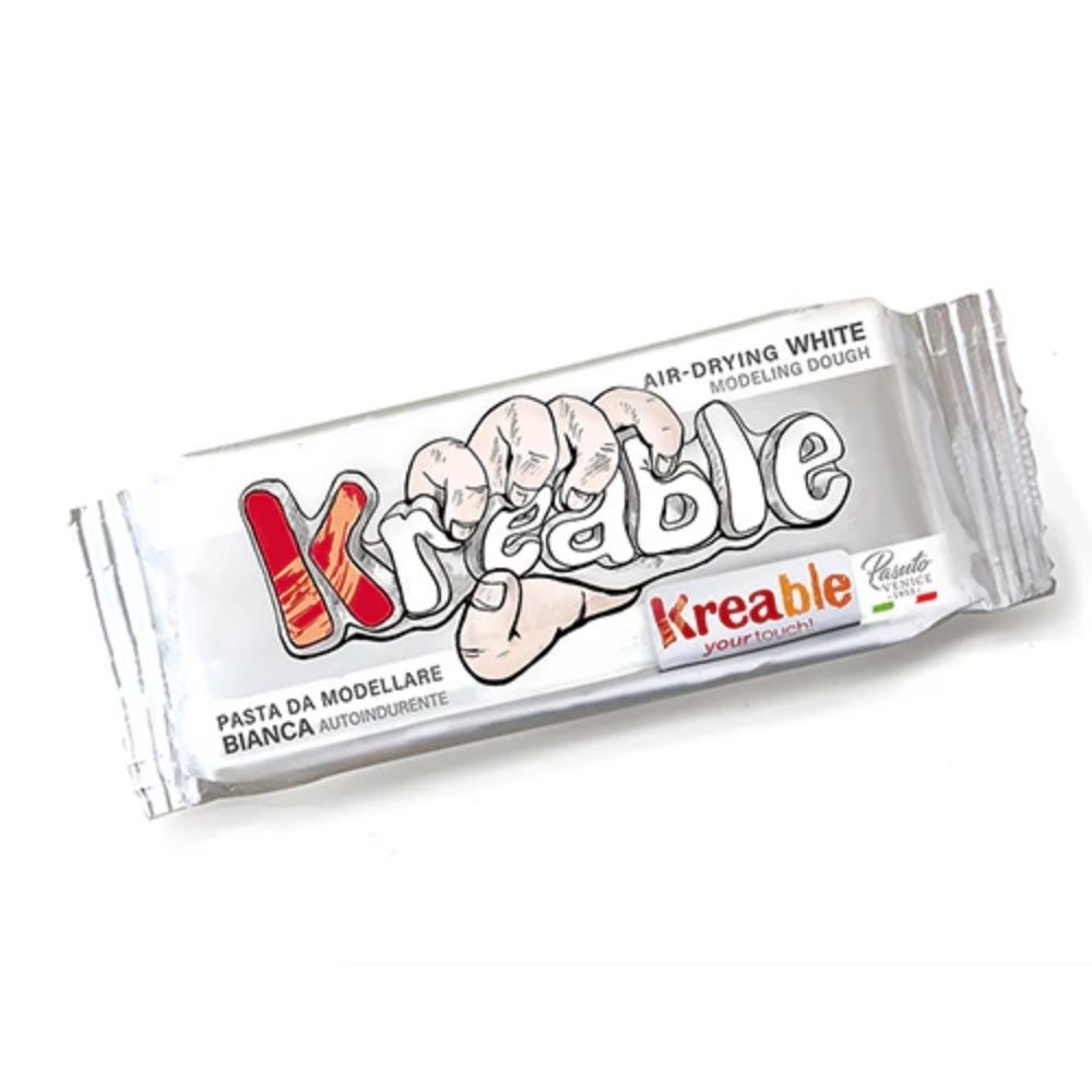 Toy Color Kreable - Air Dry Modeling Clay - White 500g - Non-Toxic Gluten-Free Self-Hardening Clay for Arts & Crafts