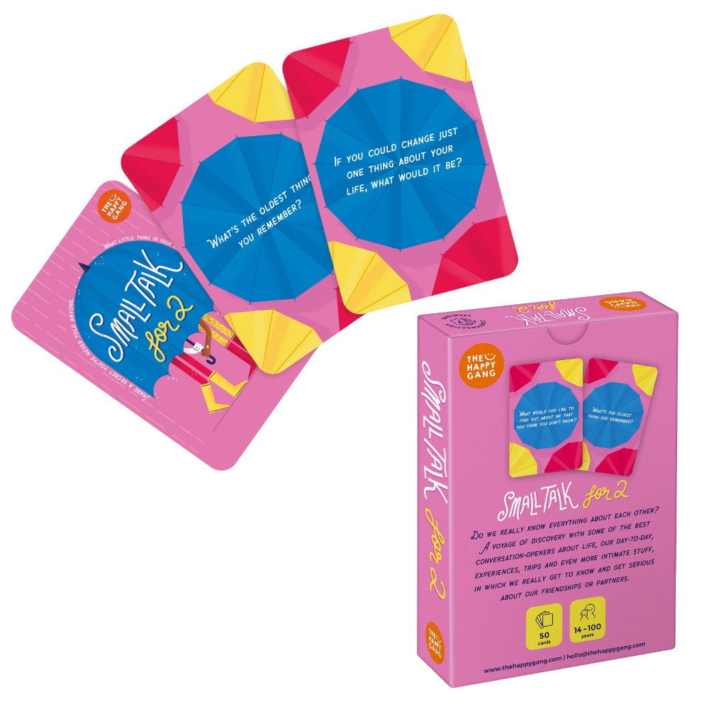The Happy Gang - Small Talk for 2 Family Card Game for Couples & Friends - Image 4