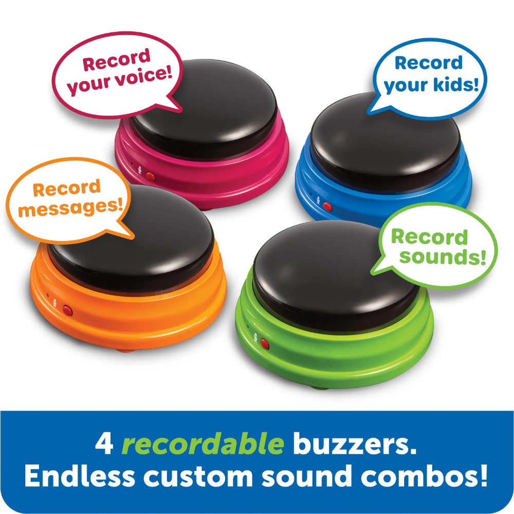 Learning Resources - Recordable Answer Buzzers (Set of 4) - Image 2