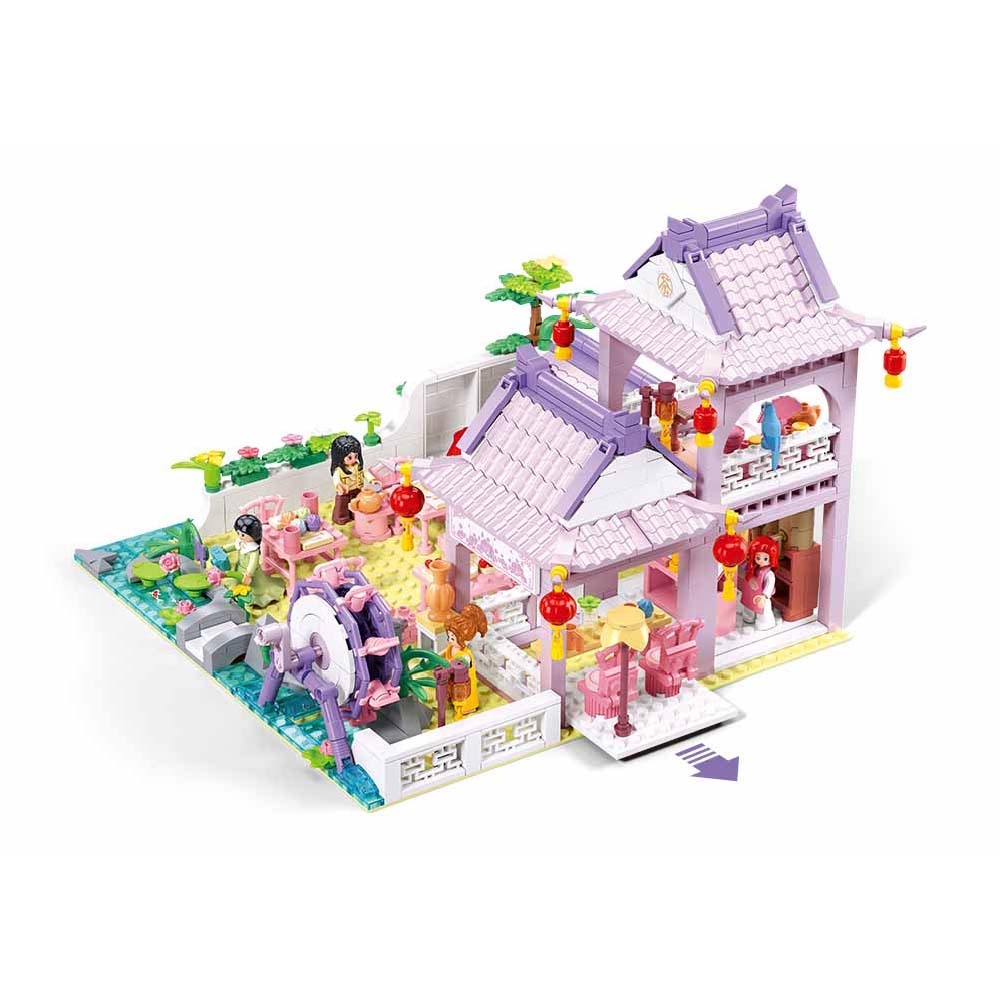 Sluban Building Set: Girls Dream - A Tea House - 987pcs - Image 3