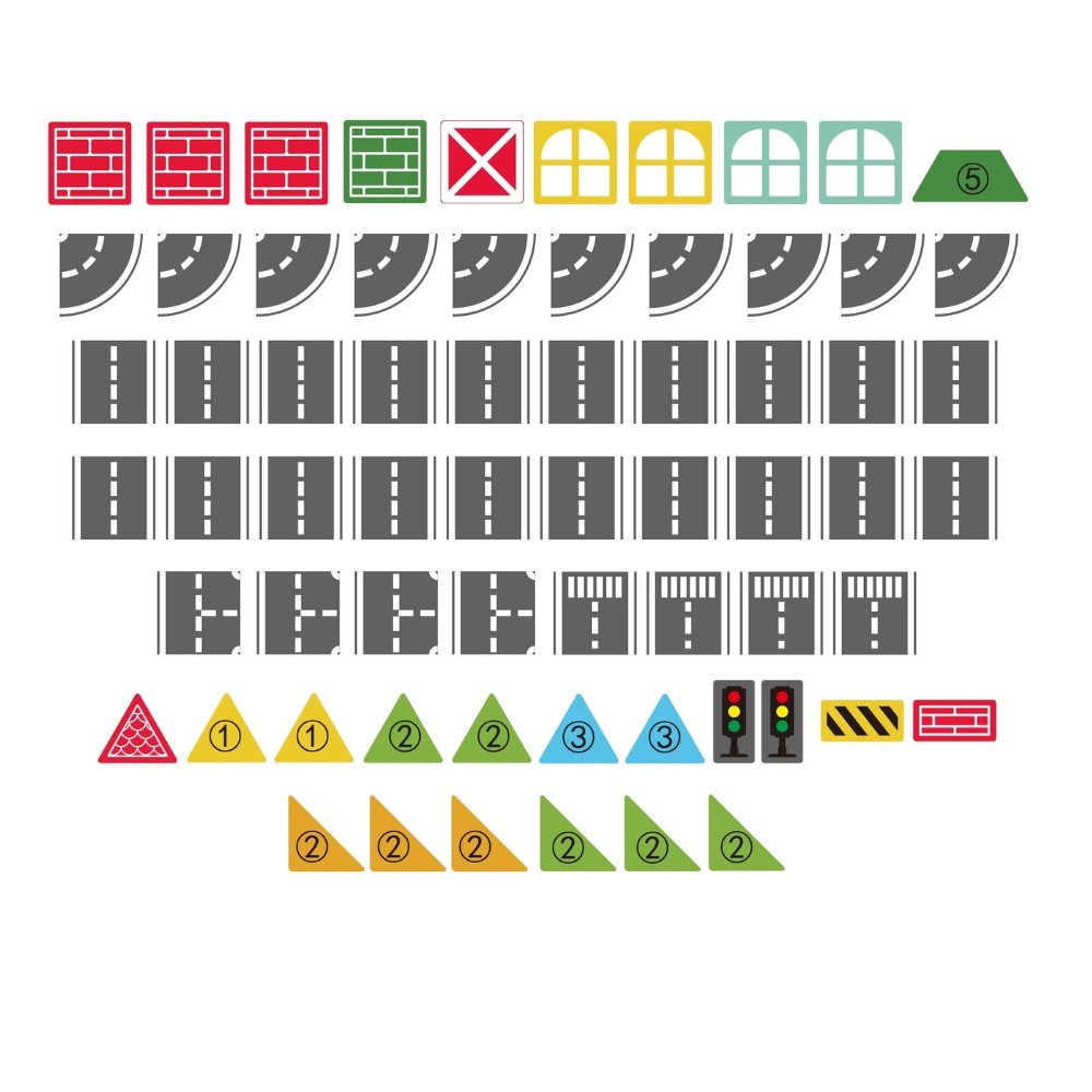 Magnetic Tiles - City Vehicles Set - 70 Pieces - Image 4