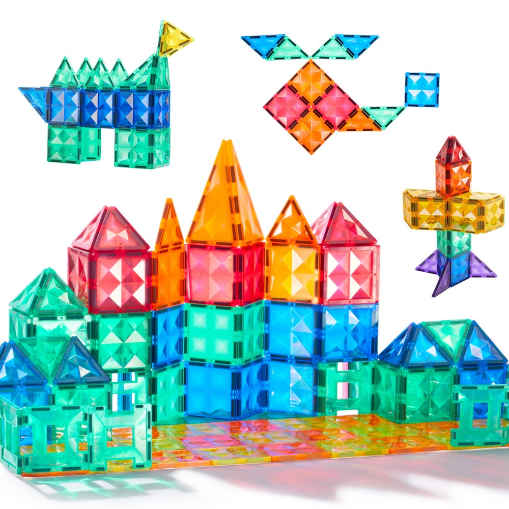 Mideer - Colourful Magnetic Tiles Building Set - 60pcs - Image 8