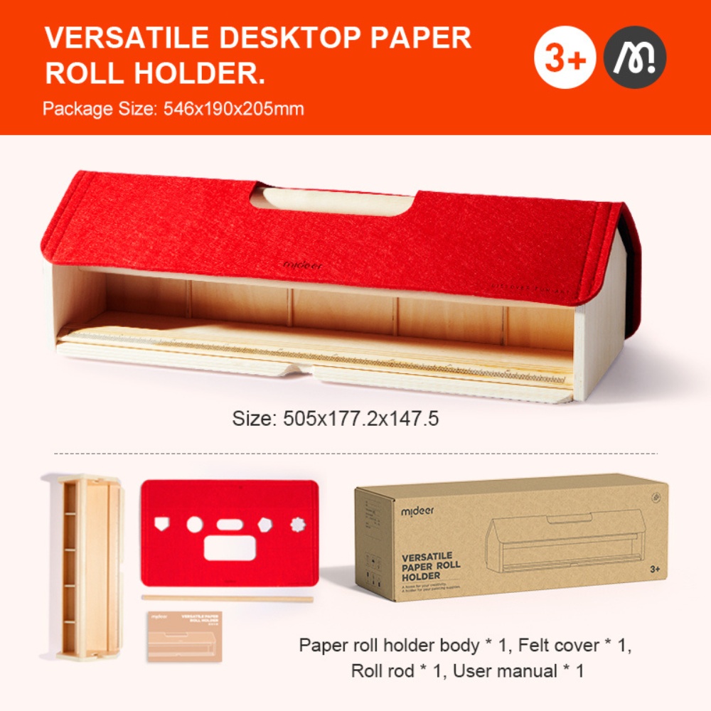 Mideer - Paper Roll Holder with Built-in Stationery Organiser - Image 7