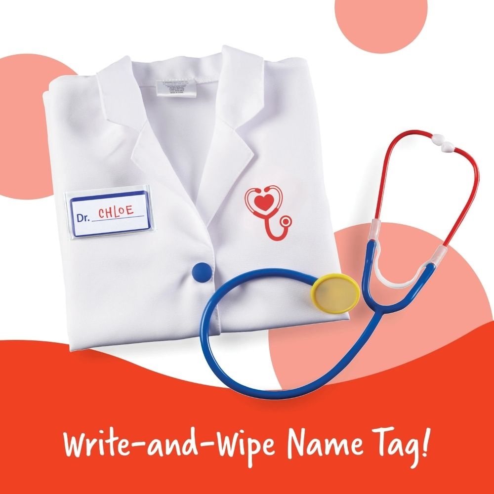 Learning Resources Pretend & Play® Doctor Costume Set & Tools - Image 3