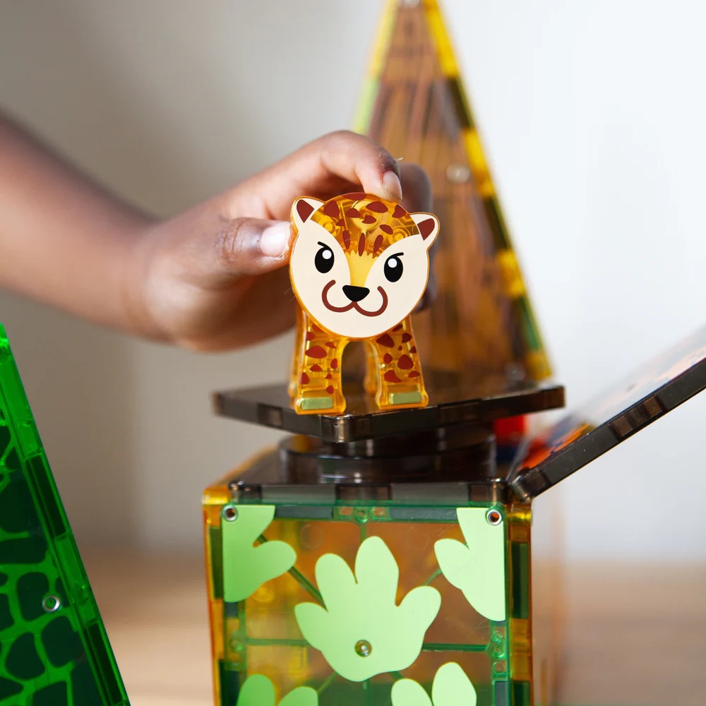 Magna-Tiles - Magnetic Construction Set - Jungle Animals Set - 25pcs - Image 2