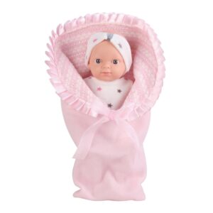 Baby Doll with Pink Clothing & Accessories - Vinyl Body - 30cm