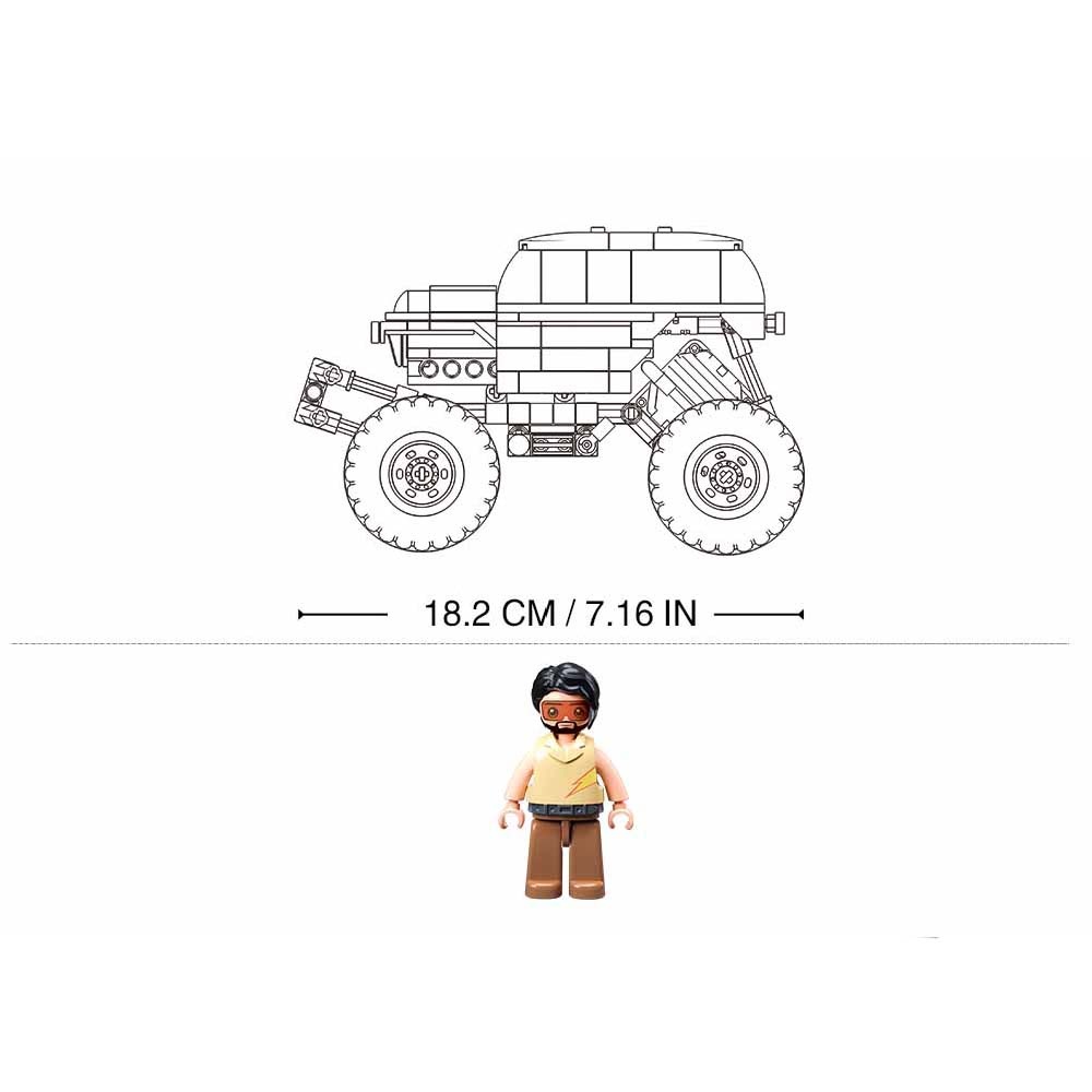 Sluban Building Set: Pull Back PowerBricks - Off Road Vehicle - 252pcs - Image 5