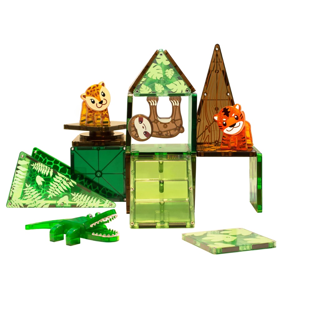 Magna-Tiles - Magnetic Construction Set - Jungle Animals Set - 25pcs - Image 6