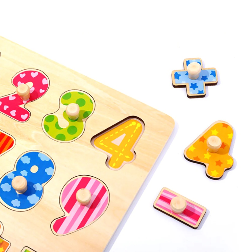 TookyToy - Wooden Peg Puzzle - Numbers - Image 3