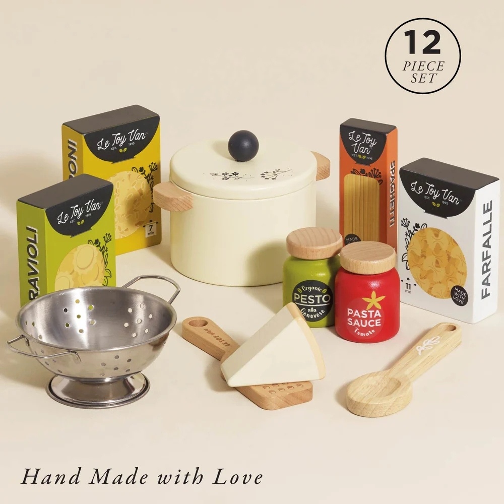 Le Toy Van - Wooden Organic Pasta Set - 12pcs - Image 2