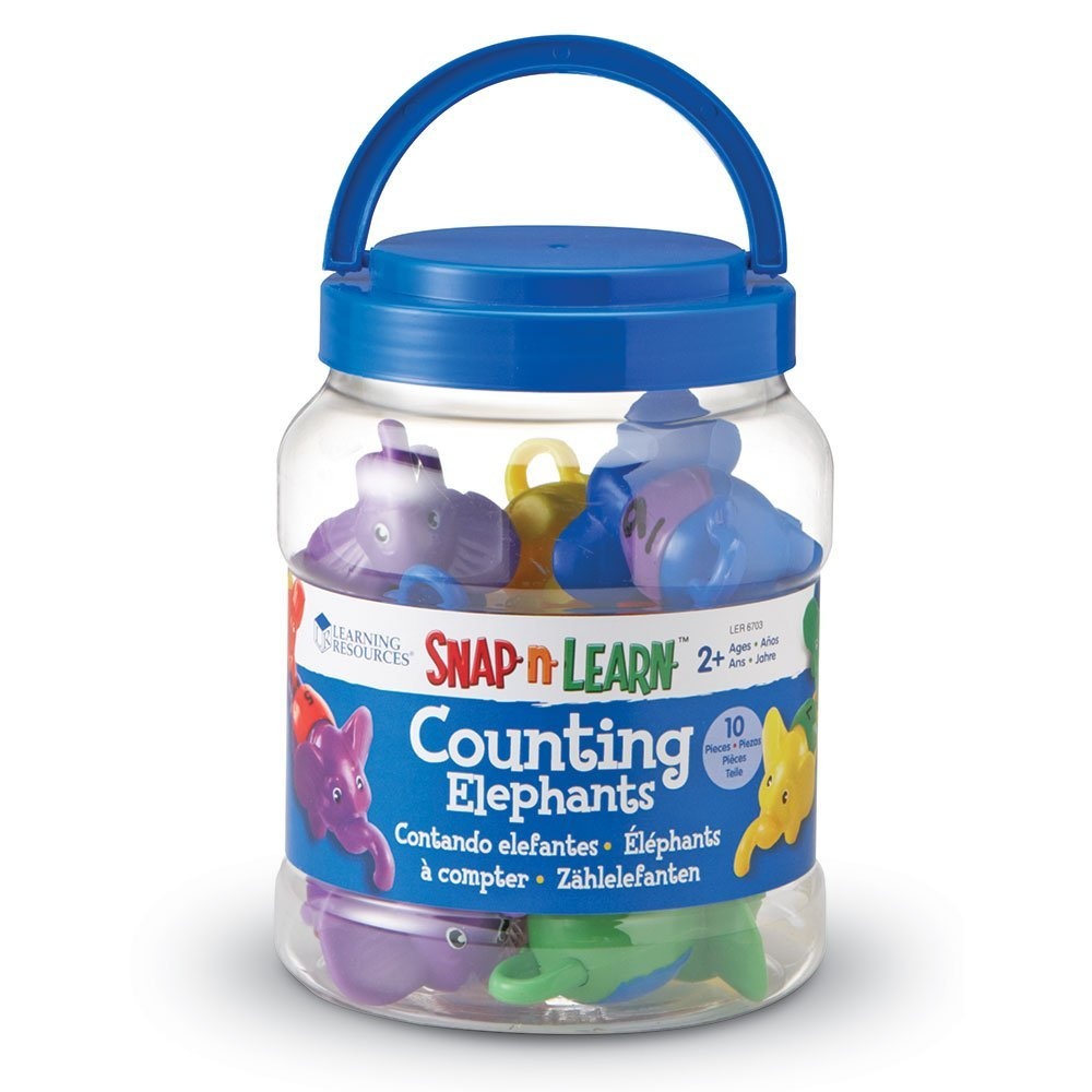 Learning Resources - Snap-n-Learn™ Counting Elephants: Numbers Fine Motor Toy Toddlers - Image 5