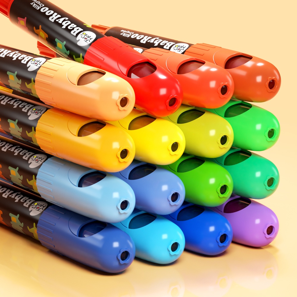 Jar Meló - Twistable Silky Crayons - Washable - 24 Colours - Image 3