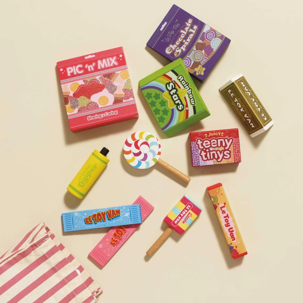 Le Toy Van - Wooden Retro Sweets and Candy Set - 11pcs - Image 3