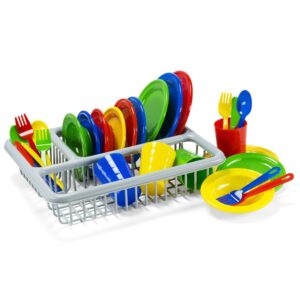 Greenbean - Pretend & Play Dinner Set in Drainer Rack - 28pcs