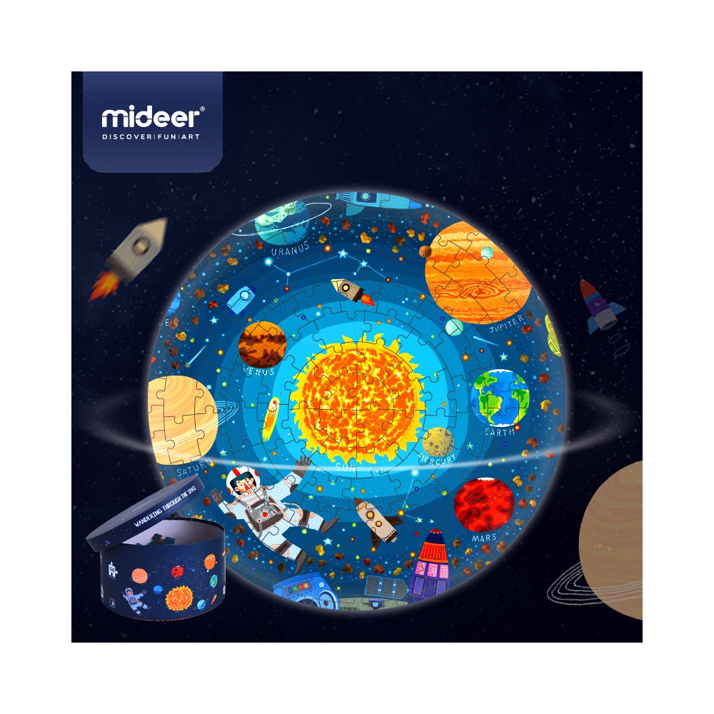 Mideer - Round Puzzle - Wondering Through Space - 150pcs - Image 3