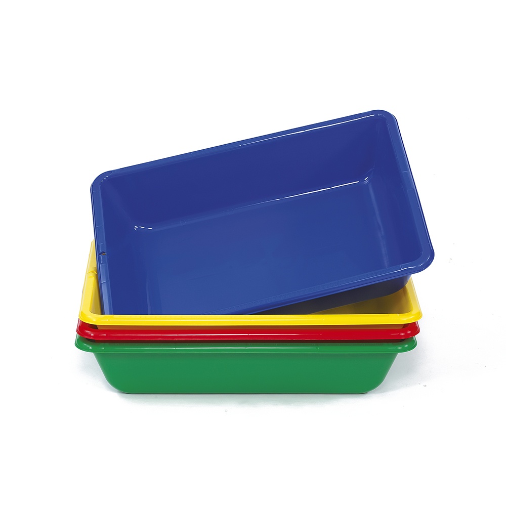 EDX Education - Sand & Water Sensory Trays - 4 Pieces (Blue, Red, Green, Yellow) - Image 2