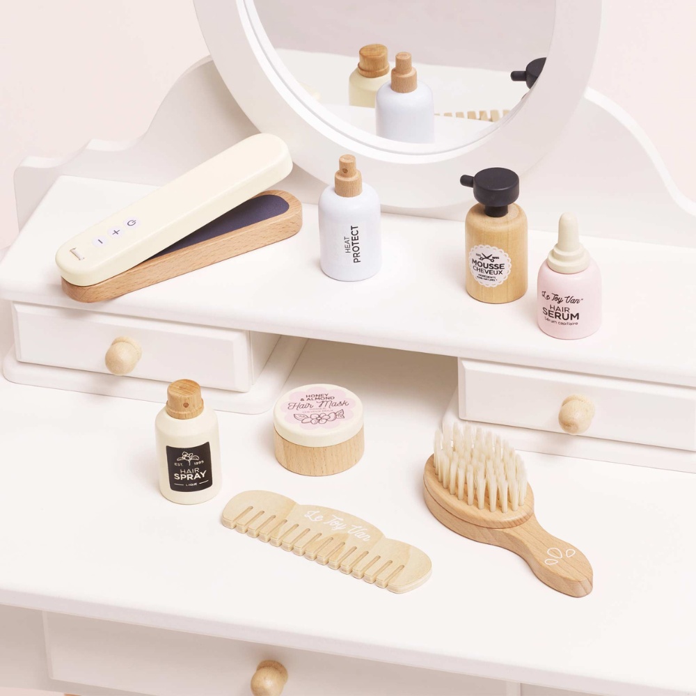 Le Toy Van - Wooden Hair Care & Straighteners Set - 8pcs - Image 6