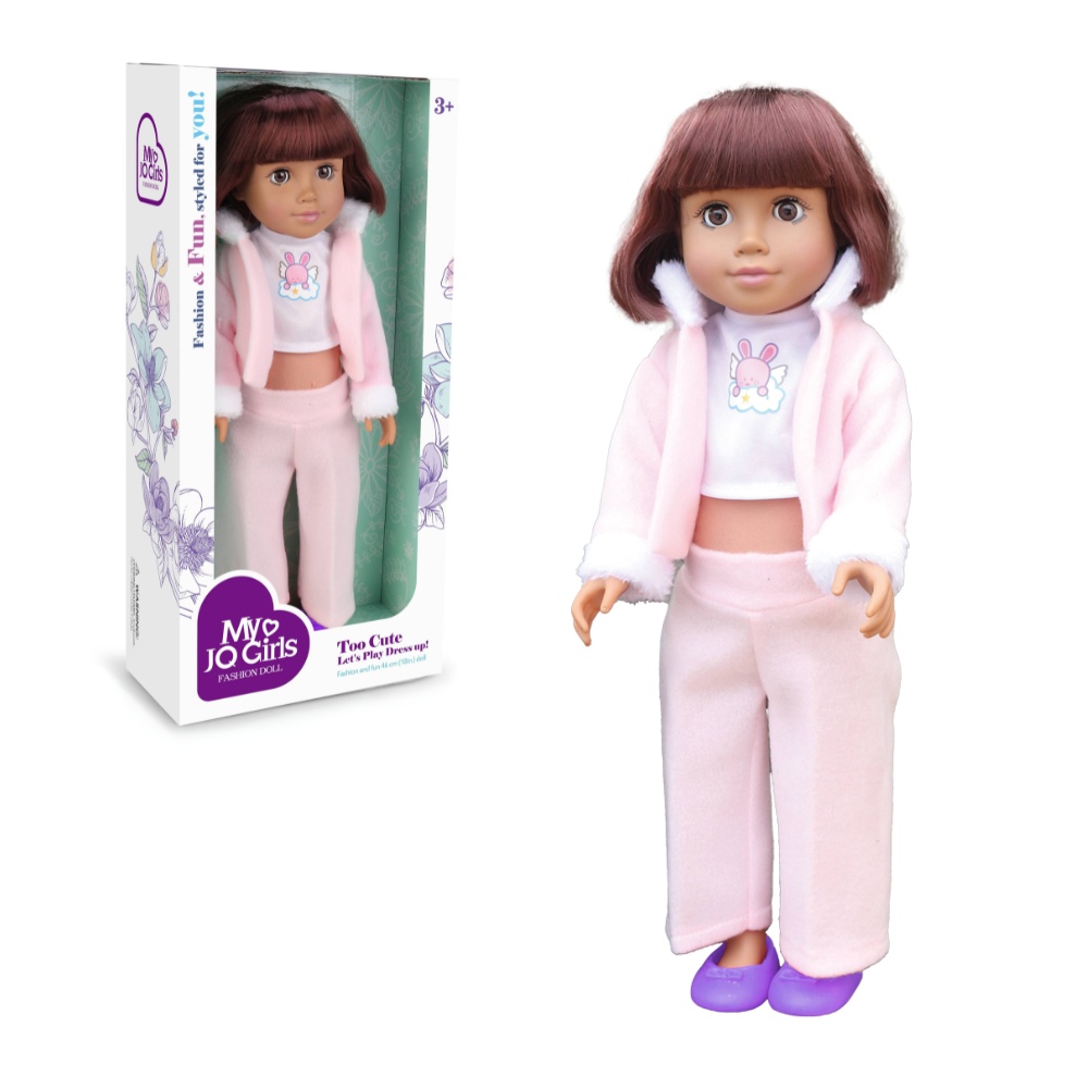 Fashion Doll - Brown Hair, Clothing & Ballerina Flats - 46cm-** - Image 5