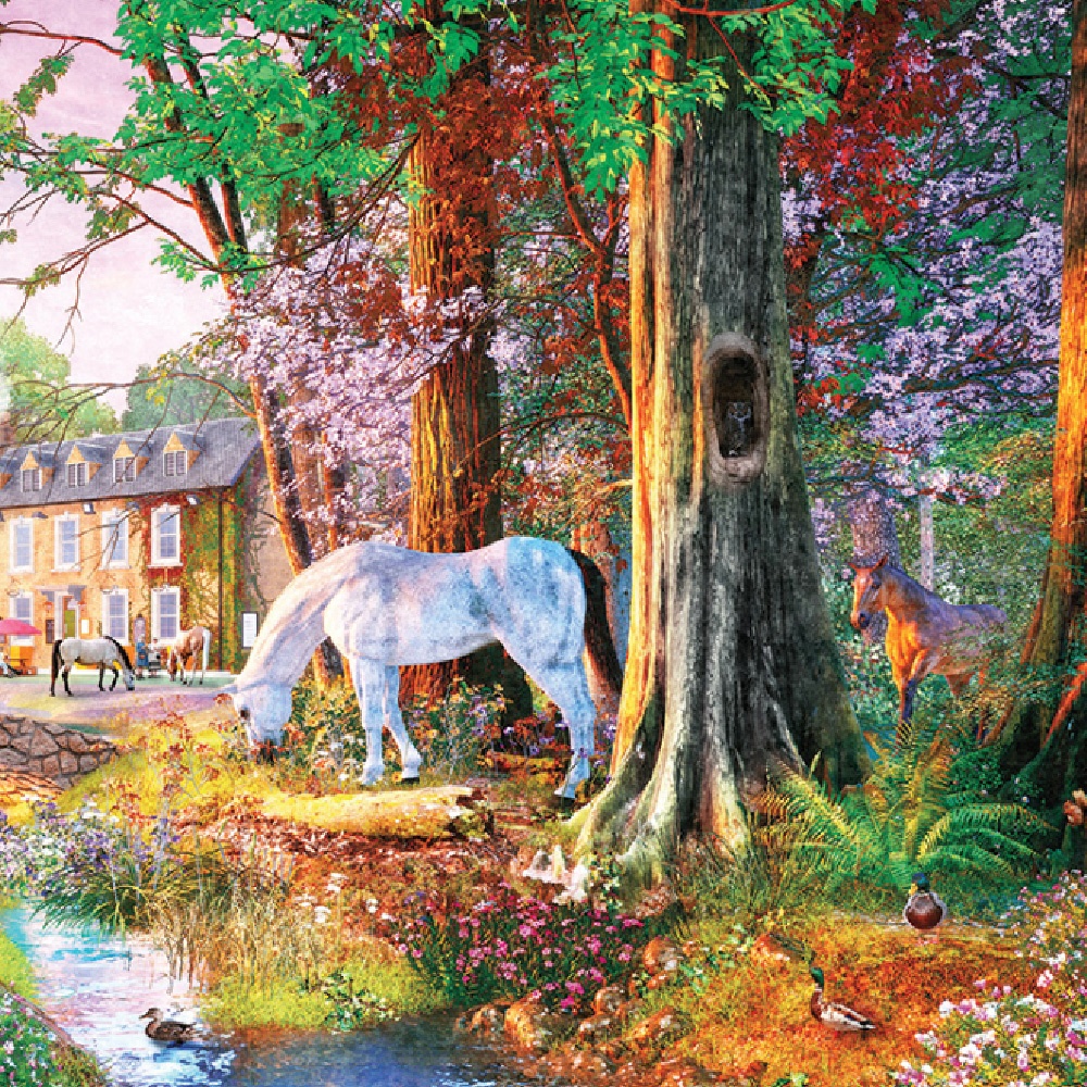 Gibsons - New Forest Ponies - 1000 Piece Jigsaw Puzzle - Image 3