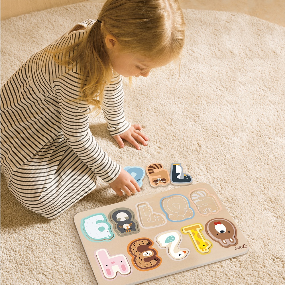 Classic World - Wooden Numbers Puzzle - Animals - 11pcs - Image 3