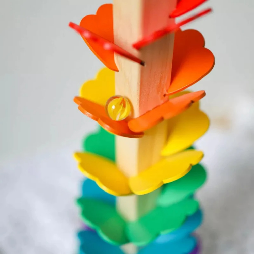 TookyToy - Wooden Spiral Tower with Marbles - Image 3