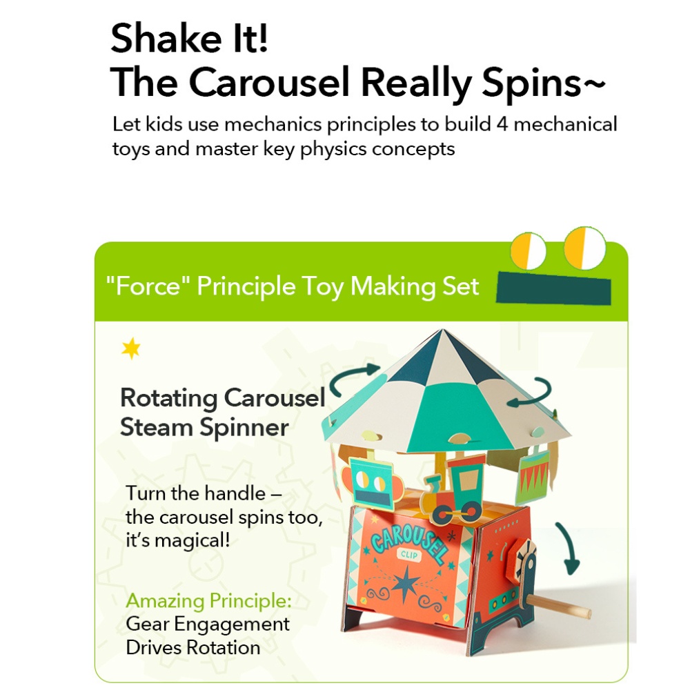 Mideer - DIY Kids Science Kit - Mechanics: Build Your Own Moving Models - Image 5