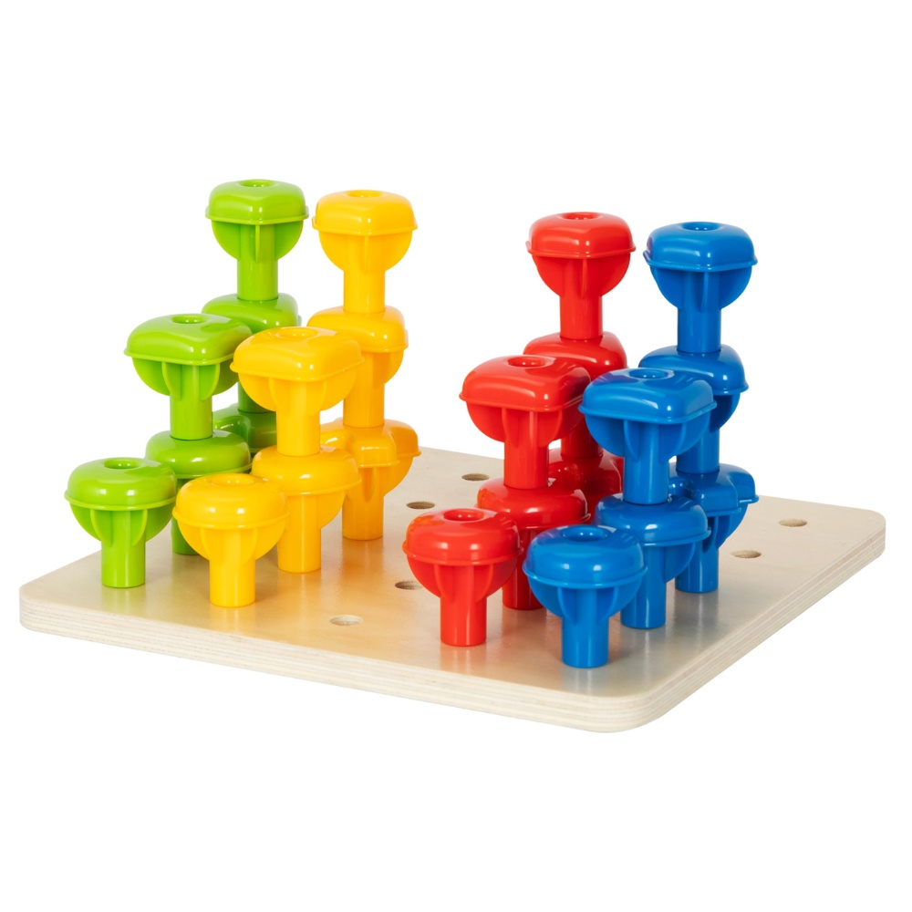 hi Pando - Panda Shape and Colour Matching Peg Toy - 34pcs - Image 4