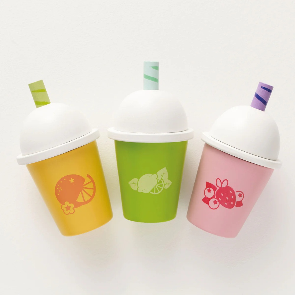 Le Toy Van - Wooden Take Away Smoothie Trio - 3pcs - Image 4