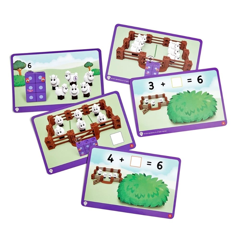 Hand2Mind - MathLink® Cubes Activity Set Numberblocks® Sheep Farm - Image 9
