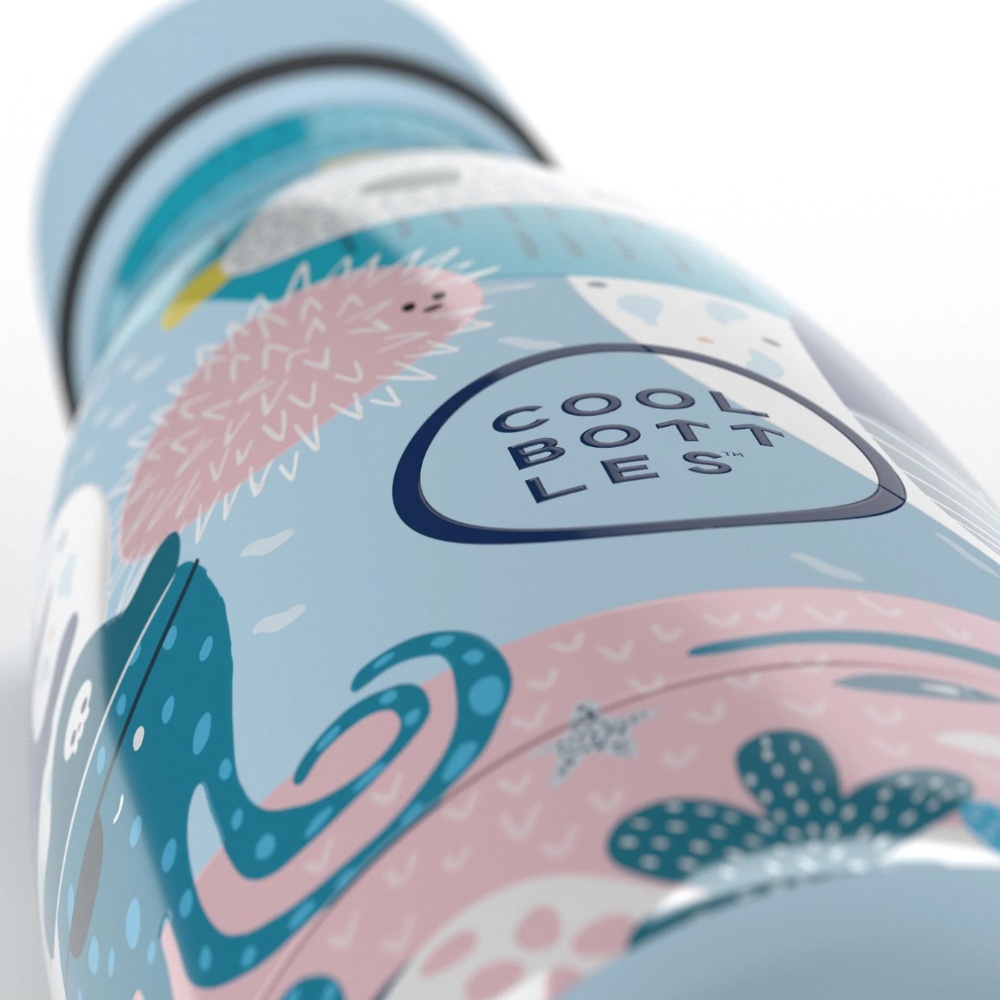 Cool Bottles - Kids Triple-Insulated Water Bottle - Sea World 260ml - Image 4