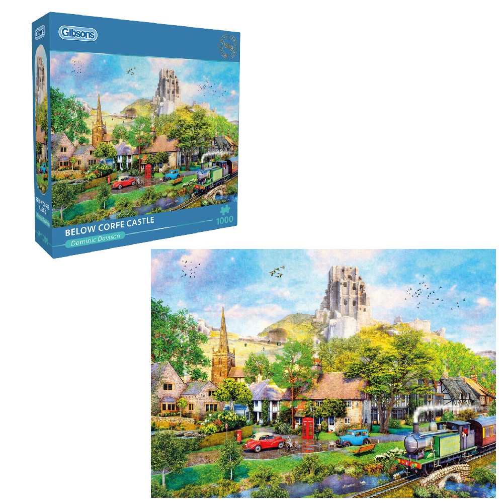 Gibsons - Below Corfe Castle - 1000 Piece Jigsaw Puzzle - Image 5