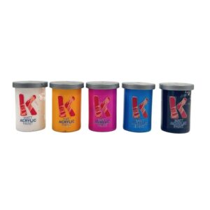 Toy Color Kreable - Matt Acrylic Paint Pots Set 5 x 25ml - Non-Toxic Water-Based Art Paint