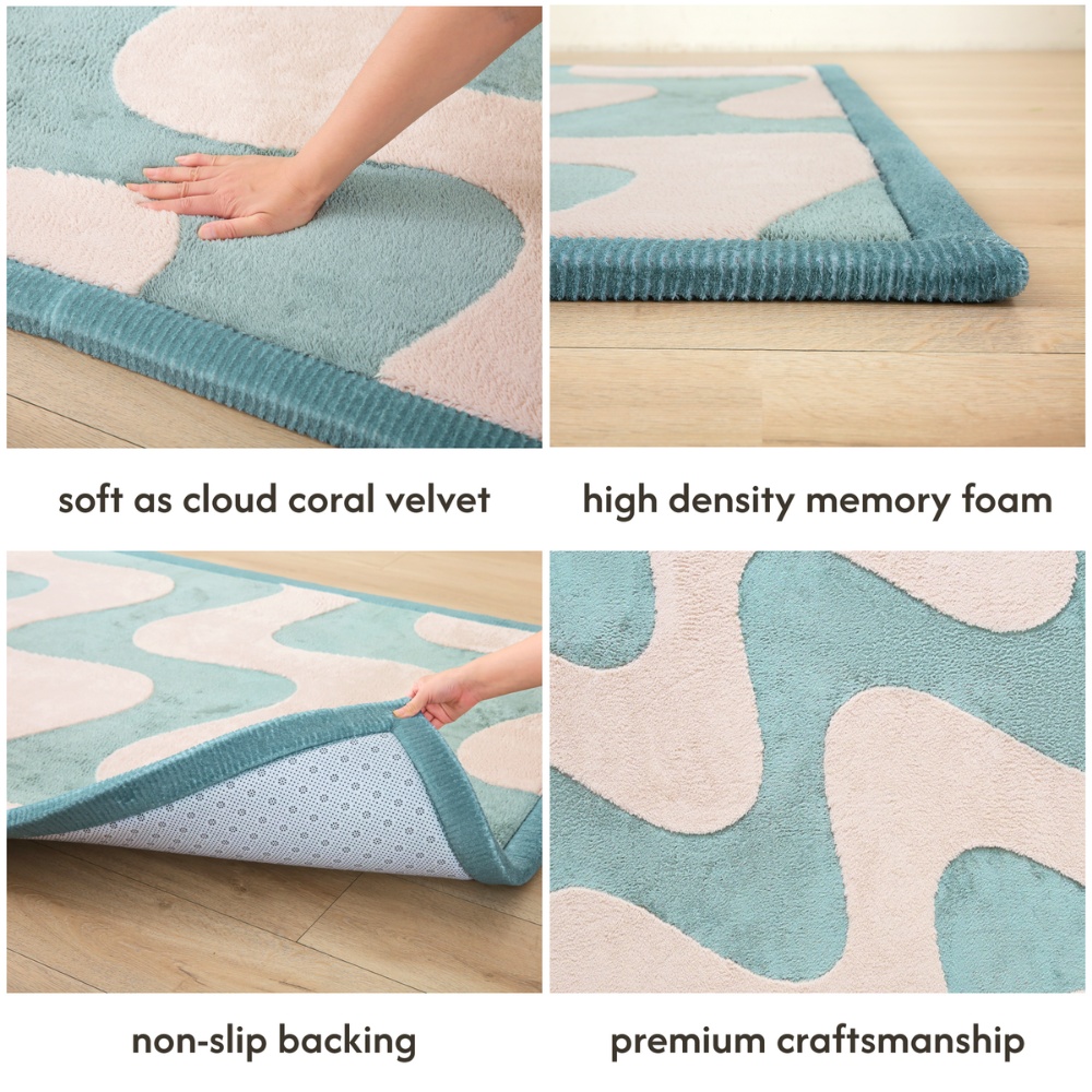 Hakuna Matte - CloudSoftRise Play Mat 3D Carpet - Waves 200 x 150 x 2.5 cm - Image 3