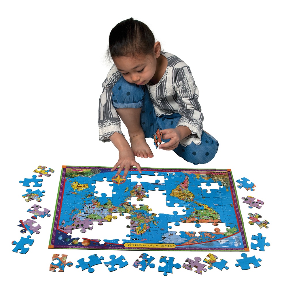 eeBoo - World Map 100 Piece Puzzle - Image 2