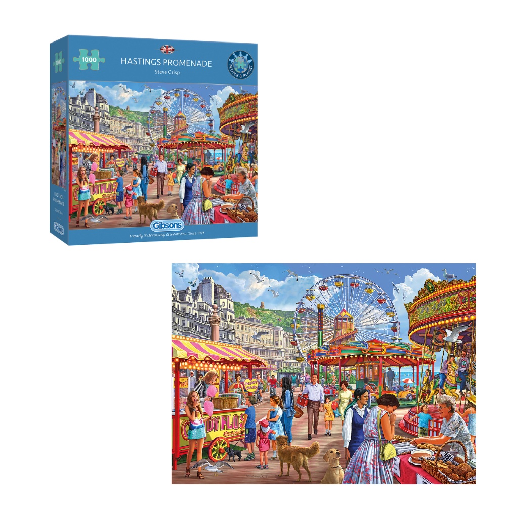 Gibsons - Hastings Promenade - 1000 Piece Jigsaw Puzzle - Image 5
