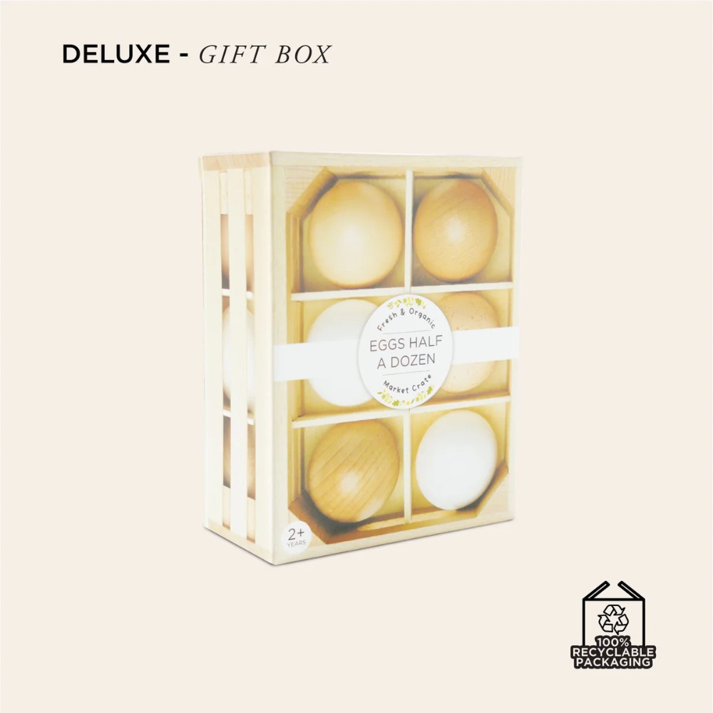 Le Toy Van - Wooden Farm Eggs Food Crate - 7pcs - Image 6