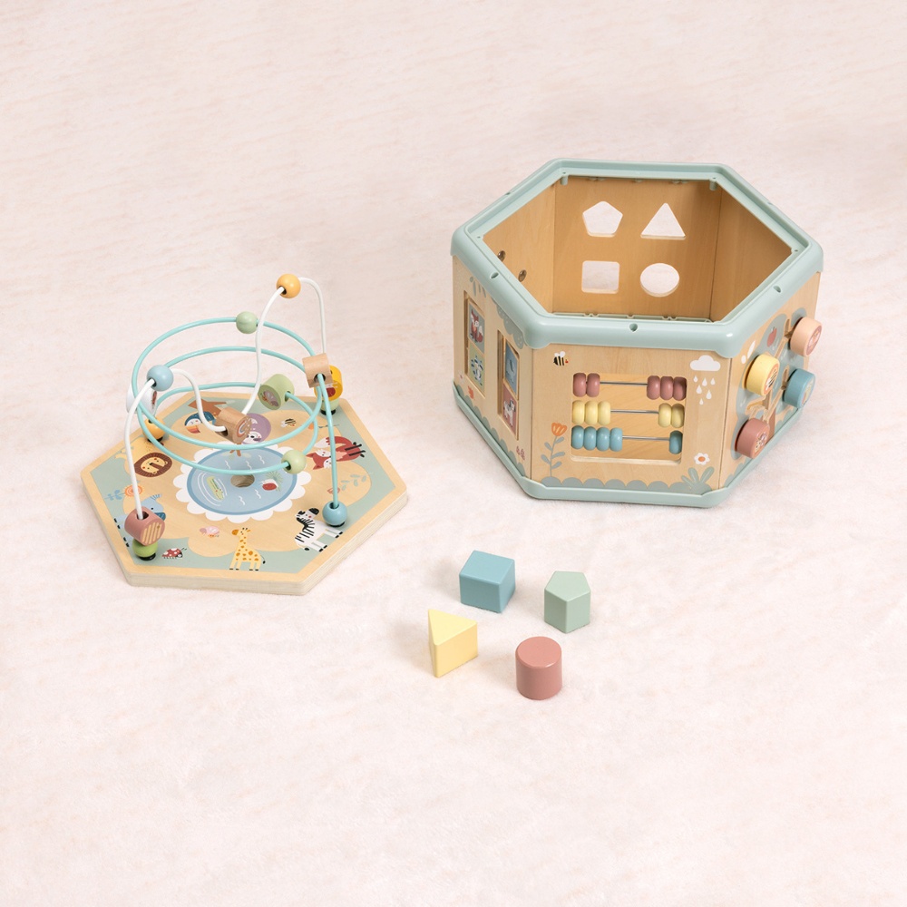 TookyToy - 7-in-1 Pastel Jumbo Play Cube Activity Toy - Image 6