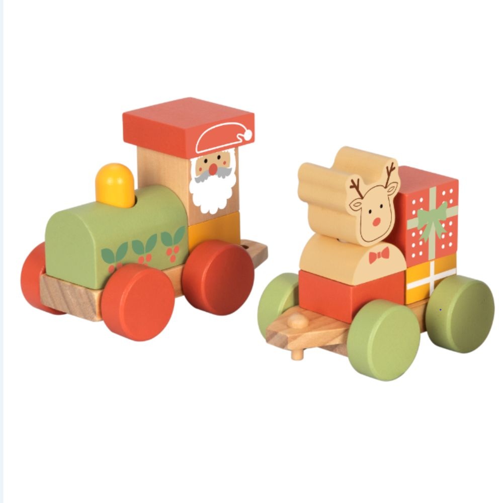 hi Pando - Wooden Christmas Stacking Train - Image 5