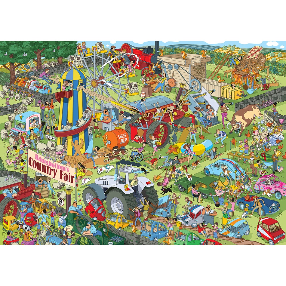 Gibsons - Jokesaws: Country Show Chaos - 1000 Piece Jigsaw Puzzle - Image 2