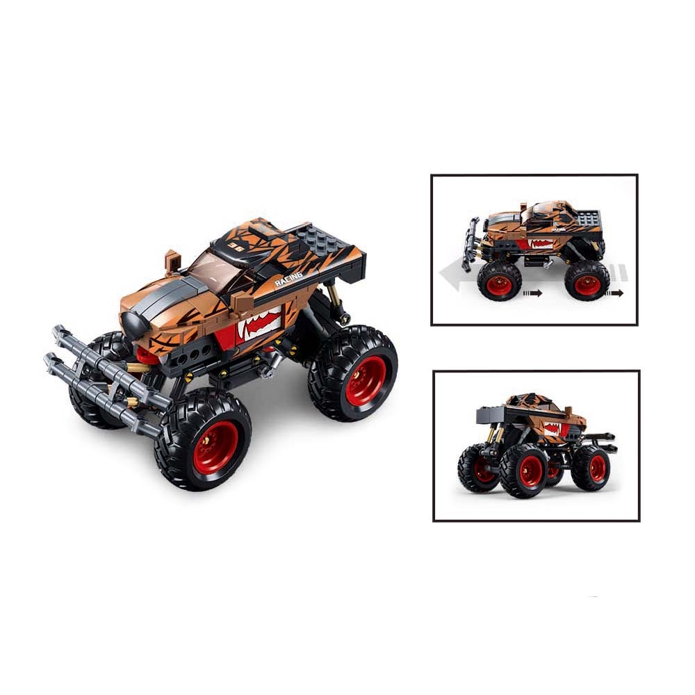 Sluban Building Set: Pull Back PowerBricks - Off Road Vehicle - 269pcs - Image 4