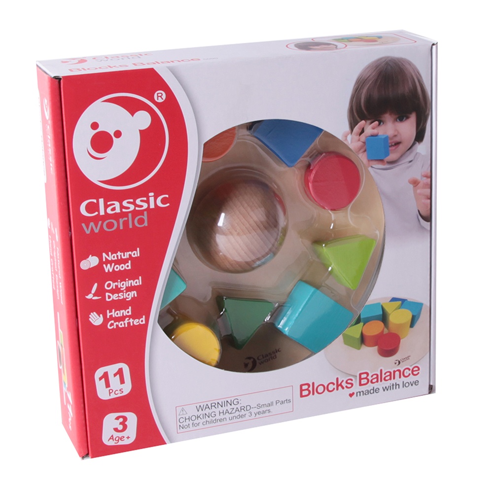 Classic World - Wooden Blocks Balance - 11pcs - Image 4