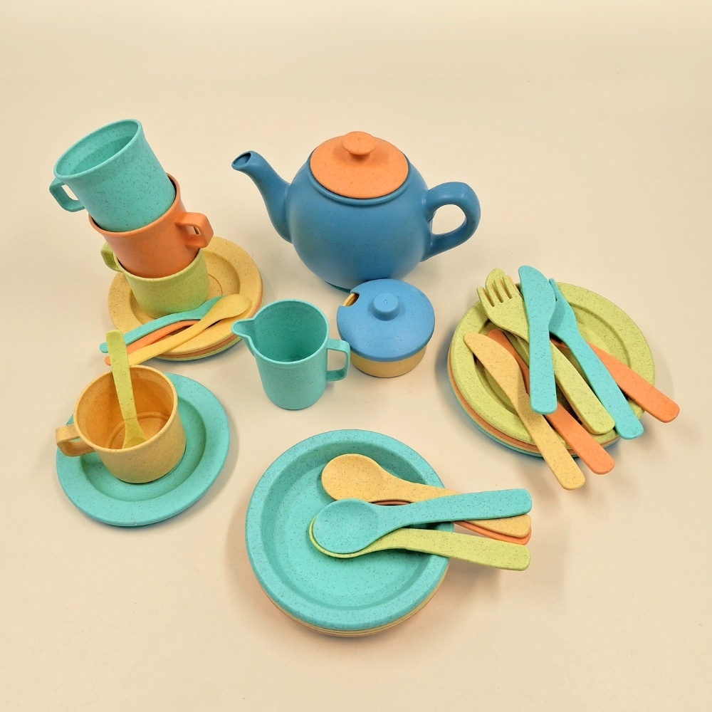 Mingli Toys - Pretend & Play - Afternoon Tea Set - 15 Pieces - Image 3