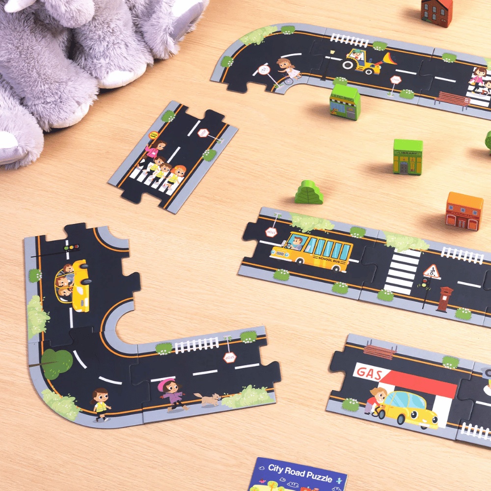 TookyToy - City Road Puzzle Play Set - Image 5