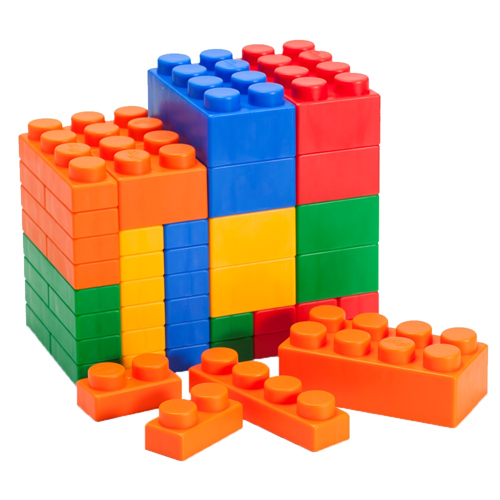 Greenbean - Jumbo Soft Blocks - Mixed - 84pcs - Container -** - Image 2