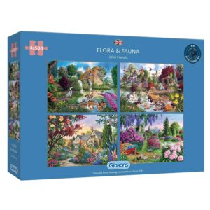 Gibsons - Flora & Fauna - 4 x 500 Piece Jigsaw Puzzles