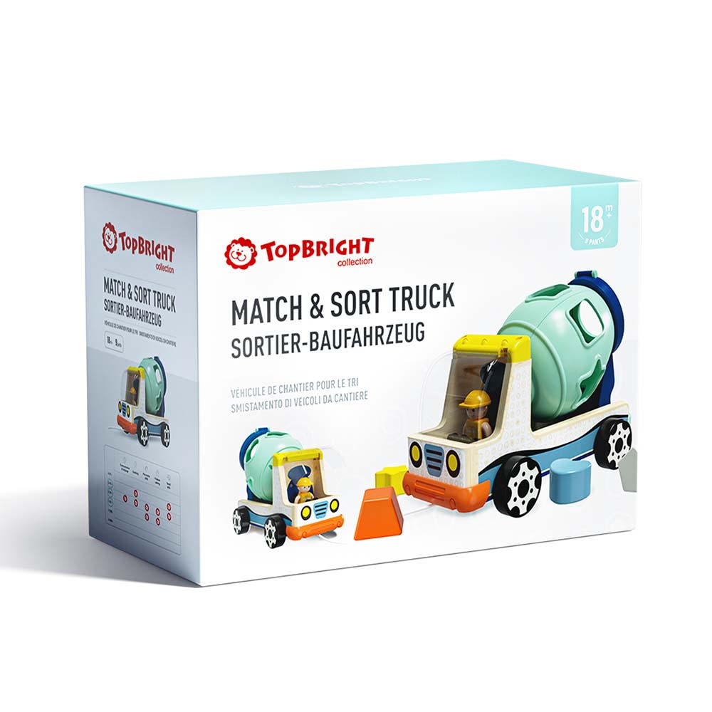 TopBright - Shape Sorting Truck with Wooden Blocks for Toddlers-** - Image 9