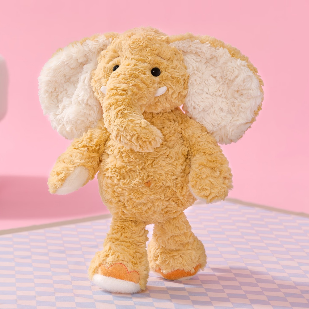 Gabriel - Plush Animal Soft Toy - Bouton Elephant - 42cm