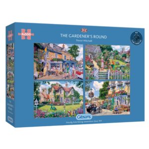 Gibsons - The Gardener's Round - 4 x 500 Piece Jigsaw Puzzles