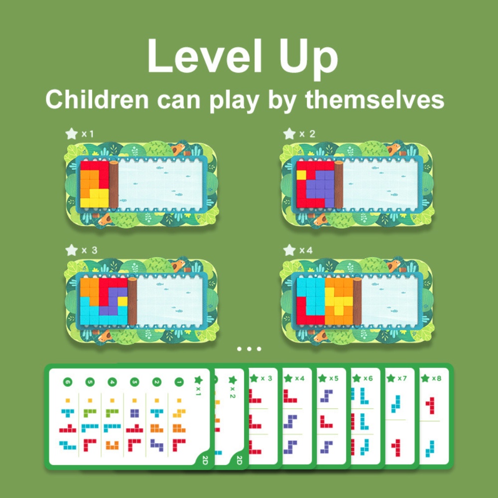 Mideer - 5-in-1 Jungle Tetris Block Educational Game for Kids - Image 3